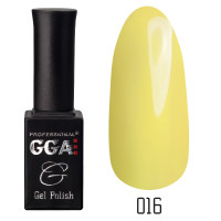 Гель-лак GGA Professional № 016, 10 мл (Ніжно-жовтий)