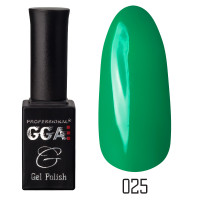 Гель-лак GGA Professional № 025, 10 мл (Яскраво-зелений)