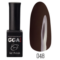 Гель-лак GGA Professional № 048, 10 мл (Темно-коричневий)