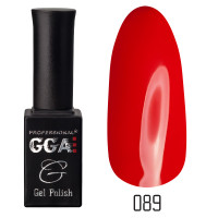 Гель-лак GGA Professional № 089, 10 мл (Карміновий червоний)