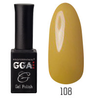 Гель-лак GGA Professional № 108, 10 мл (Гірчичний жовтий)