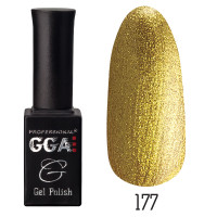 Гель-лак GGA Professional № 177, 10 мл (Перламутр золотий)