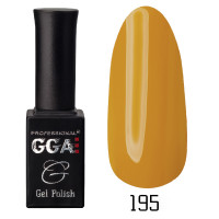 Гель-лак GGA Professional № 195, 10 мл (Динно-жовтий)