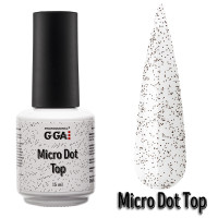Топ без липкого шару Micro-Dots GGA Professional, 15 мл Топ без липкого шару Micro-Dots GGA Professional, 15 мл